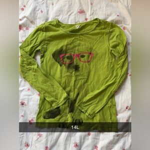 Kids Green Dog Shirt
